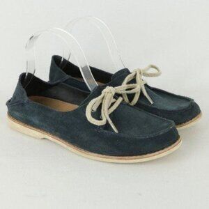 OluKai Moku Women's Size 9 Blue Suede Slip On Flat Boat Shoes